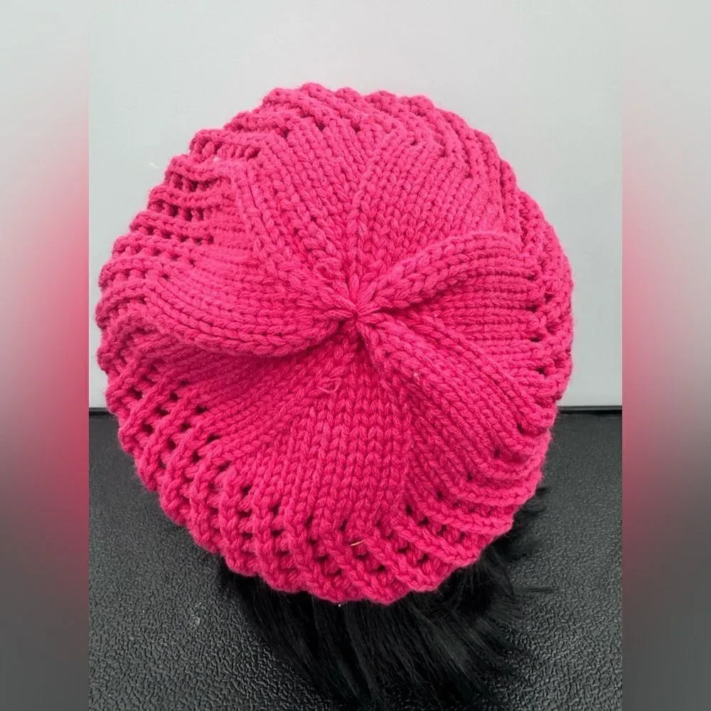 3/$20 BP - Pink Knot Baggie  Beanie NWT